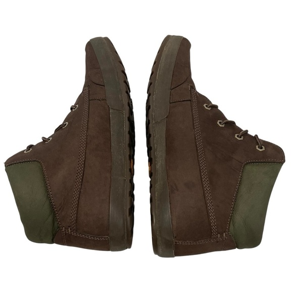 Timberland Timbuk2 Brown Leather Olive Lace Up Comfort Chukka Boots Women’s 10 - Picture 10 of 16